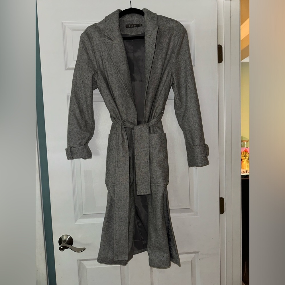 Gray Peacoat - image 1